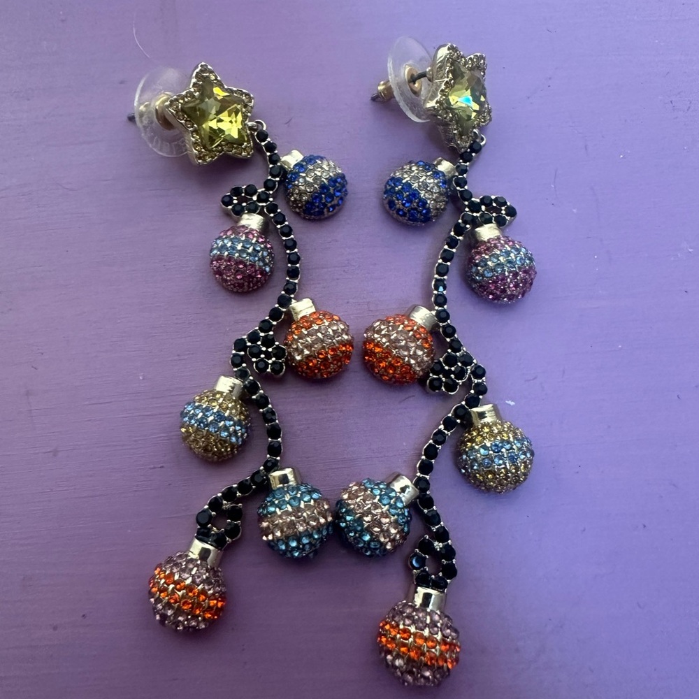 BaubleBar Christmas Drop Earrings